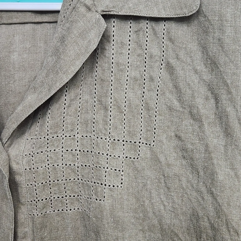 Tan Button-Up Shirt - Picture 2 of 5